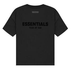 Essentials Fear of God Black Short Sleeve Tee Size XS